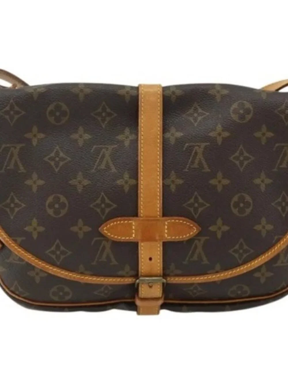 LOUIS VUITTON Monogram Saumur 30 Shoulder Bag M42256 LV Auth 176021A